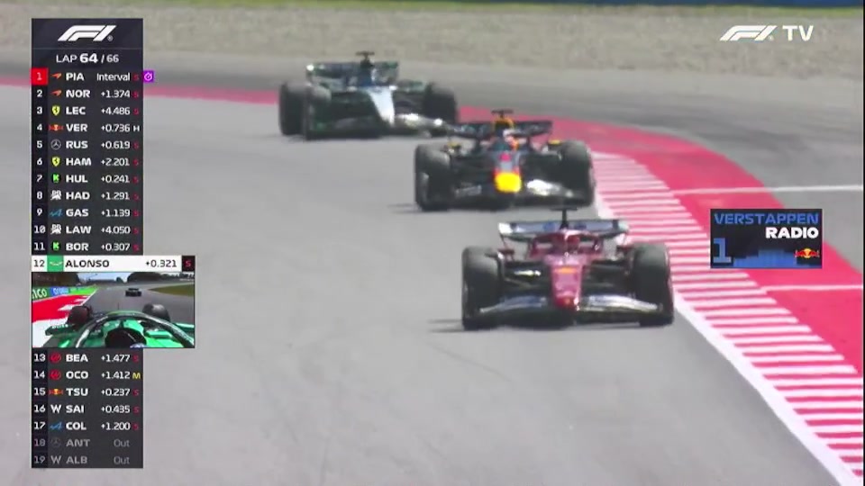 失去理智😱车队要求维斯塔潘交还位置，他直接撞向拉塞尔