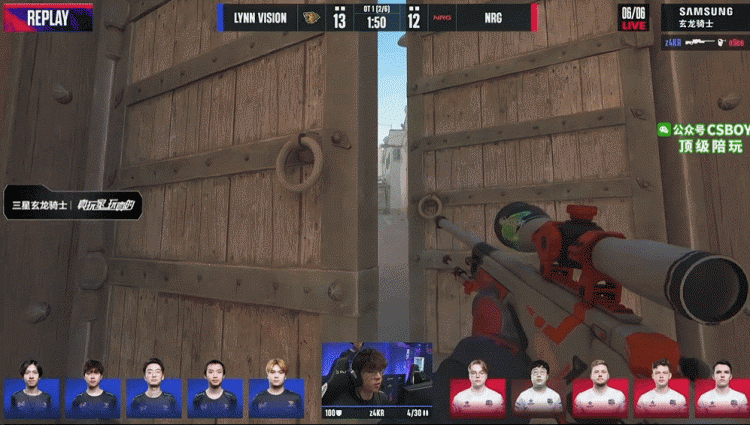 🎮责任神！z4kr大狙处刑oSee+四杀拯救队伍 LVG三加时赢下首图
